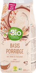 Porridge, Basis mit Dinkel & Flohsamen dmBio