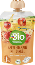 Quetschie Apfel-Banane mit Dinkel ab 1 Jahr dmBio