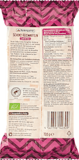 Reiswaffeln, Schoko Zartbitter, glutenfrei dmBio