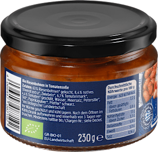 Riesenbohnen in Tomatensauce, Gigantes dmBio