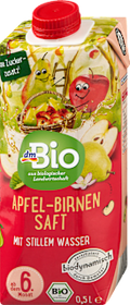 Saft Apfel-Birne mit stillem Wasser, ab dem 6. Monat dmBio