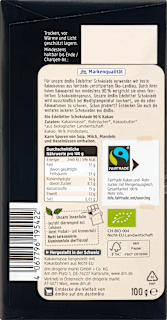 Schokolade, Edelbitter 90% dmBio