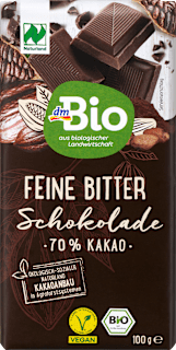 Schokolade, Feine Bitter, 70 % Kakao dmBio