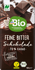 Schokolade, Feine Bitter, 70 % Kakao dmBio