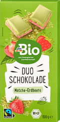 Schokolade, Matcha Erdbeere dmBio