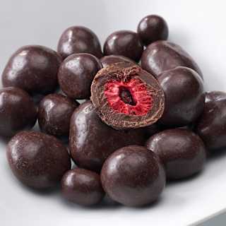 Schokolierte Himbeeren in Zartbitter dmBio