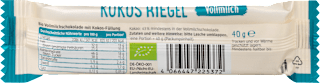 Schokoriegel, Vollmilch Kokos dmBio