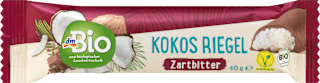 Schokoriegel, Zartbitter Kokos dmBio
