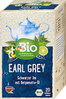 Schwarzer Tee Earl Grey (20 Beutel) dmBio