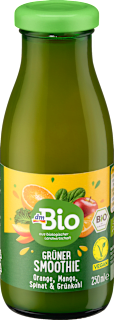 Smoothie, Grün mit Orange, Mango, Spinat & Grünkohl dmBio