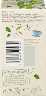 Stilltee Fenchel, Melisse, Zitronenverbene, Kümmel & Anis (20 Beutel) dmBio