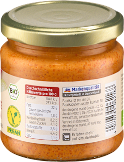 Streichcreme Gegrillte Paprika dmBio