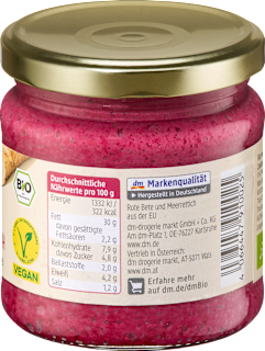 Streichcreme Rote Bete Meerrettich dmBio