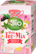 Tee-Mix, Kräuter- & Früchtetee 4 Sorten (20 Beutel) dmBio