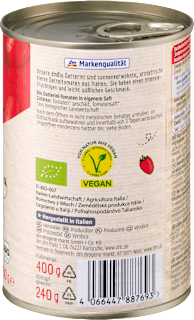 Tomaten ganz, geschält, Datterini dmBio