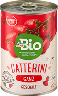 Tomaten ganz, geschält, Datterini dmBio
