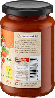 Tomatensauce, gegrillte Paprika  dmBio