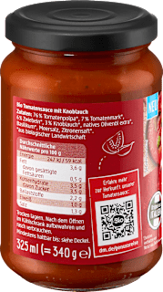Tomatensauce gerösteter Knoblauch dmBio