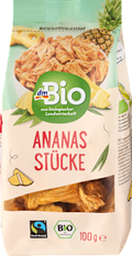 Trockenfrüchte, Ananas Stücke dmBio