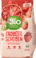Trockenfrüchte, Erdbeerscheiben gefriergetrocknet dmBio