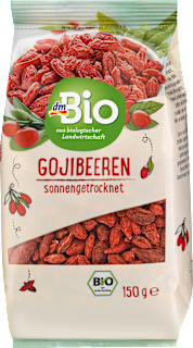 Trockenfrüchte, Gojibeeren sonnengetrocknet dmBio