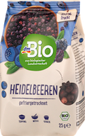 Trockenfrüchte, Heidelbeeren gefriergetrocknet dmBio