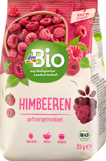 Trockenfrüchte, Himbeeren gefriergetrocknet dmBio