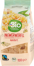 Trockenfrüchte, Ingwer-Würfel kandiert dmBio