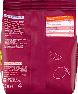 Trockenfrüchte, Mango gefriergetrocknet dmBio