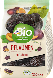 Trockenfrüchte, Pflaumen entsteint dmBio