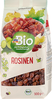 Trockenfrüchte, Rosinen dmBio
