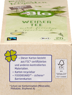 Weißer Tee (20 Beutel) dmBio