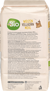 Weizenmehl Vollkorn dmBio