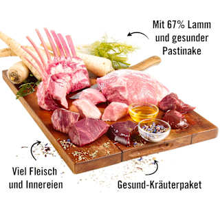 Nassfutter Hund mit Lamm & Pastinake, Abendbrot Multipack (6x150 g) DOGS'n TIGER