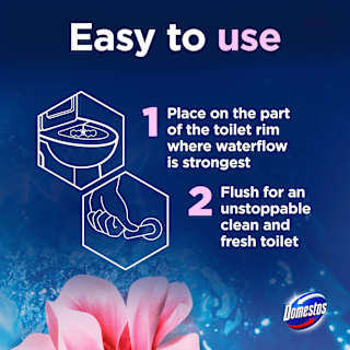 WC-Stein Pink Magnolie Domestos