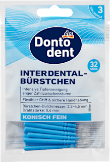 Interdentalbürsten blau 0,6 mm ISO 3 Dontodent