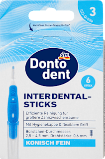 Interdentalbürsten blau 0,6 mm ISO 3 Dontodent