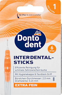 Interdentalbürsten orange 0,45 mm ISO 1 Dontodent