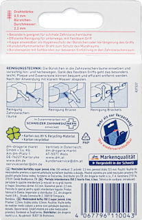 Interdentalbürsten rot 0,5 mm ISO 2 Dontodent