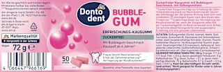Kaugummi, Bubblegum, zuckerfrei Dontodent