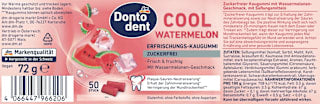 Kaugummi, Cool Watermelon, zuckerfrei Dontodent