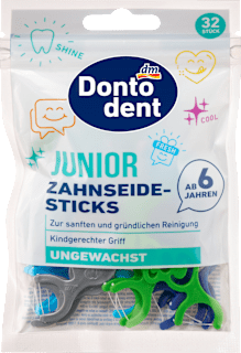 Zahnseidesticks Junior ab 6 Jahren Dontodent