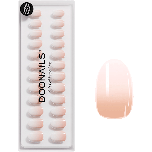 Künstliche Nägel, Soft Gel Press Ons Babyboomer Short Round  Doonails