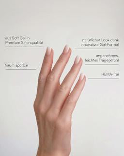 Künstliche Nägel, Soft Gel Press Ons Babyboomer Short Square Doonails