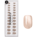 Künstliche Nägel, Soft Gel Press Ons Champagne Cat Eye Extra Short Square Doonails