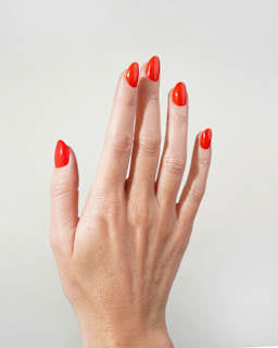 Künstliche Nägel, Soft Gel Press Ons Fire Short Round Doonails