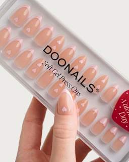 Künstliche Nägel, Soft Gel Press Ons Flirty French Doonails