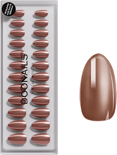 Künstliche Nägel, Soft Gel Press Ons Glazed Chocolate Short Almond Doonails