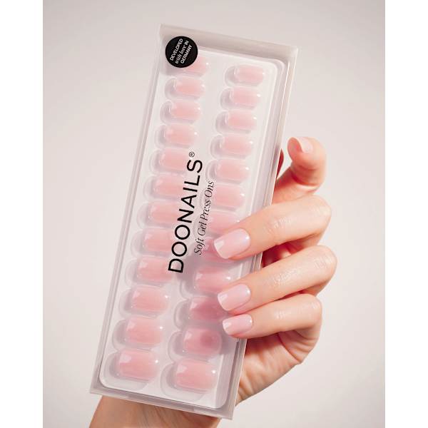 Künstliche Nägel, Soft Gel Press Ons Jetset Extra Short Square Doonails