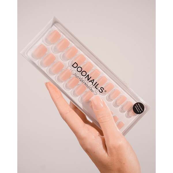 Künstliche Nägel, Soft Gel Press Ons Latte Short Square Doonails